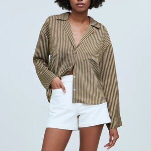 [NWT] Madewell Striped Seersucker Shirt